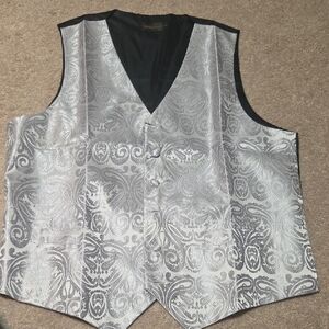 Silver Paisley Vest